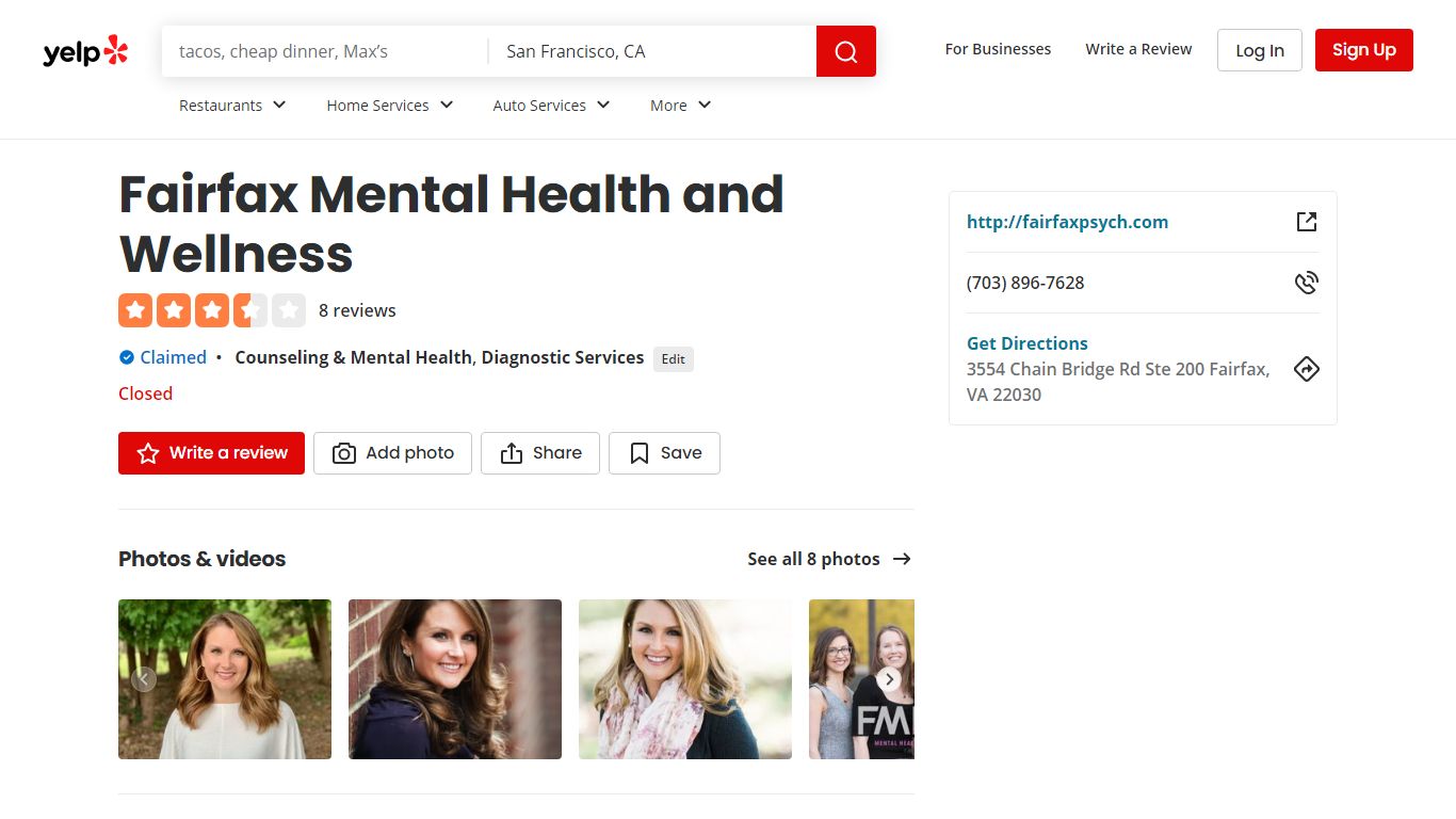 Fairfax Mental Health and Wellness - Yelp